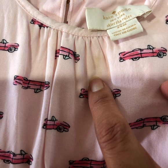 kate spade • pink infant hot rod car print dress - Picture 11 of 15